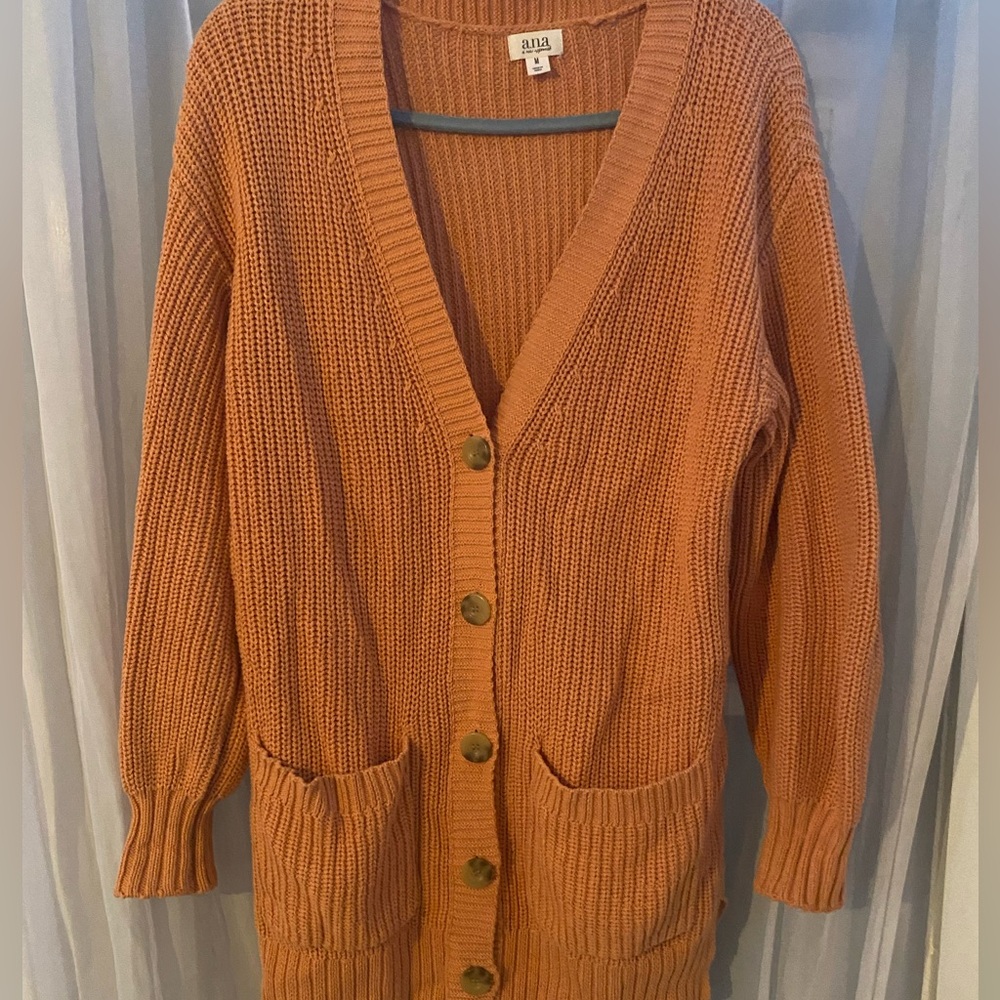 St. John's Bay Orange Cardigan Sweater